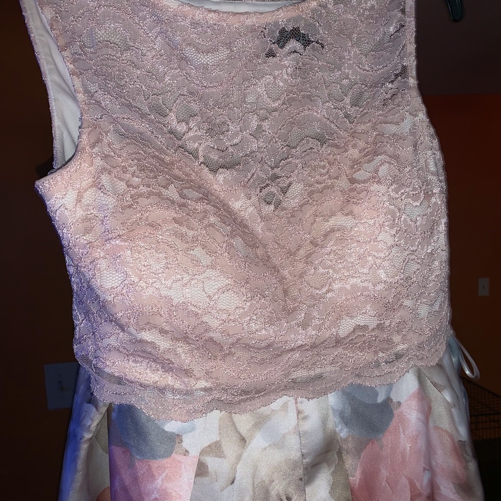 Light pink prom dress